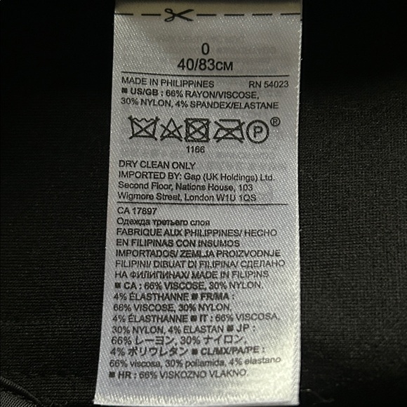 BANANA REPUBLIC Women’s Ponte Peplum Jacket Black Blazer Size 0 - Picture 14 of 16